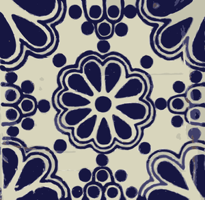 Mexican tile pattern vector image